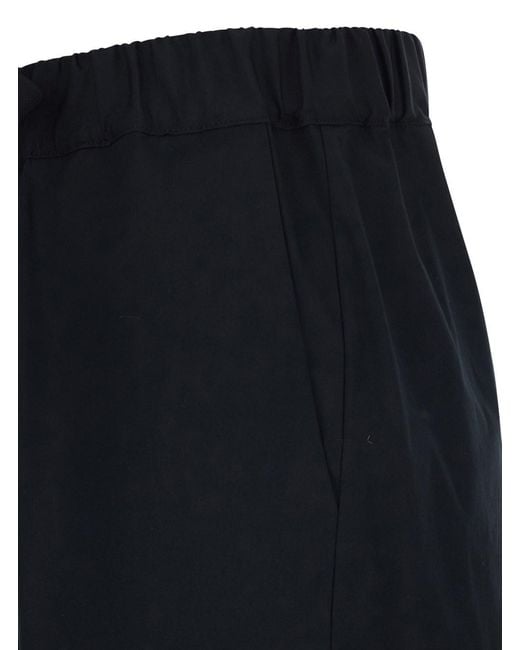 Semicouture Blue Buddy Pants With Elastic Waist And Drawstring