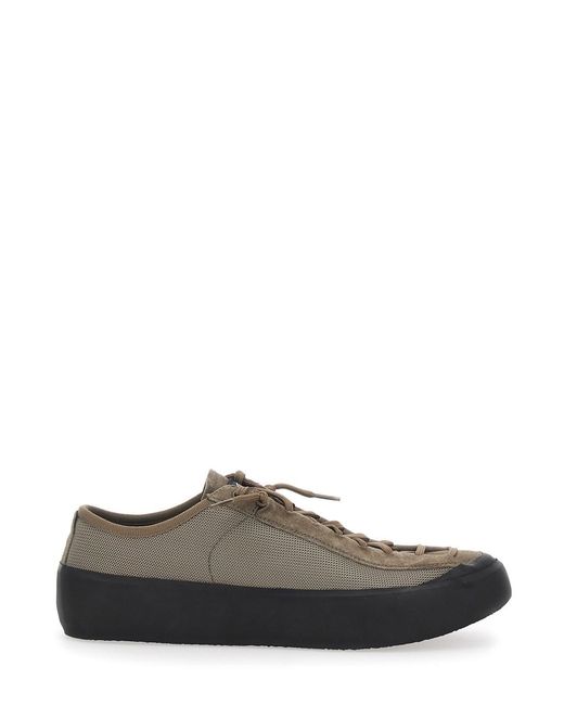 Stone Island Gray Low Top Sneakers With Logo Patch On The Tongue for men