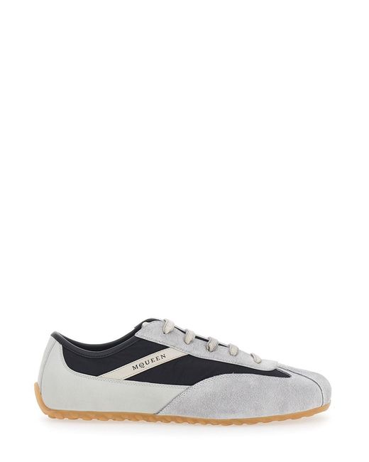 McQueen White 'Boxe' Low Top Sneakers With Bicolor Details An for men