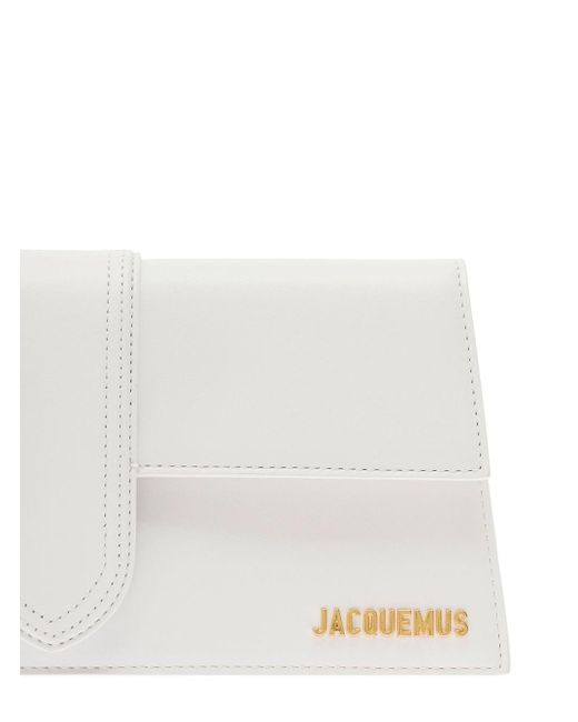 Jacquemus White 'Le Bambino Long' Handbag With Removable Shoulder Strap