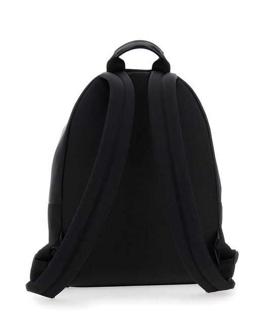 Givenchy Black Backpack With Adjustable Shoulder Straps And Logo On Front for men