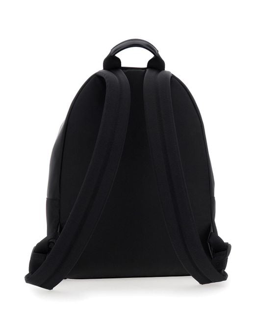 Givenchy Black Backpack With Adjustable Shoulder Straps And Logo On Front for men