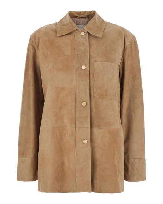 Max Mara Brown 'Fresia' Jacket With Classic Collar