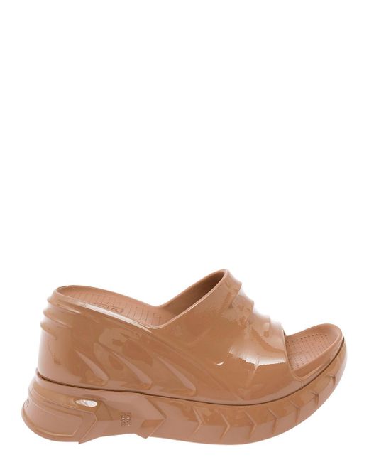 Givenchy Brown Clay Color 'Marshmallow' Wedge