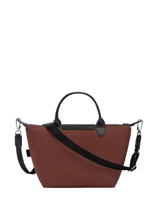 Longchamp Brown Handbag With Adjustable And Removable Shoulder Strap A