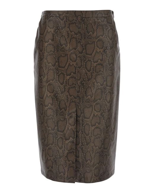 Twinset Brown St.Python/Blac
K