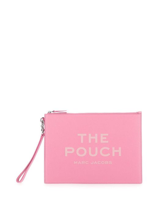 Pochette 'The Large Pouch' Con Logo Inciso di Marc Jacobs in Pink