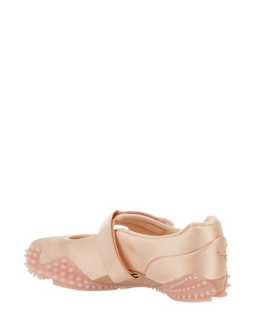 PUMA Natural 'Mostro' Flats With Tread Sole And Logo On The Back