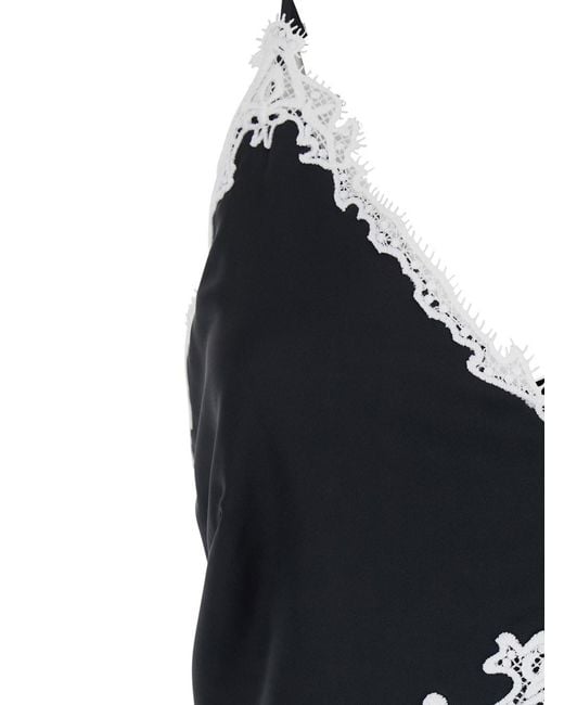 Pinko Black Dress Albino Fluid Twill