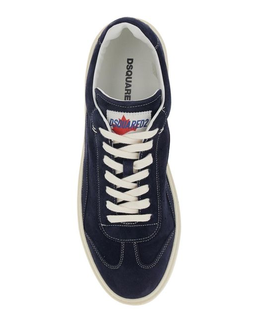 DSquared² Blue Low Top Sneakers With Logo Patch On The Tongue And Logo Lettering On The Heel for men