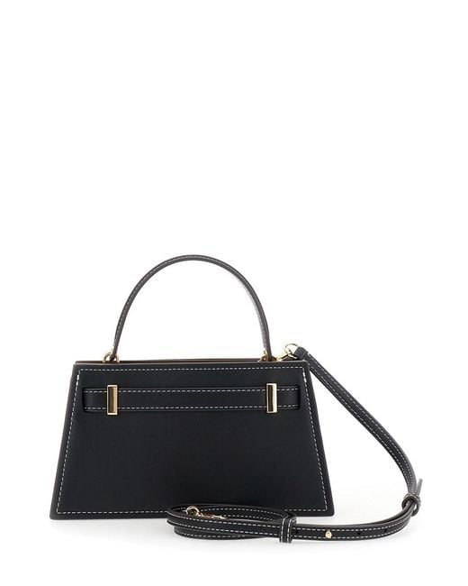 Tory Burch Black Shoulder Bag Lee Radziwill Leather