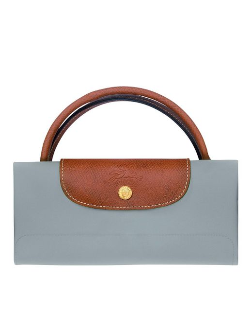 Longchamp Blue 'Le Pliage Original' Tote Bag With Embossed Logo And Le