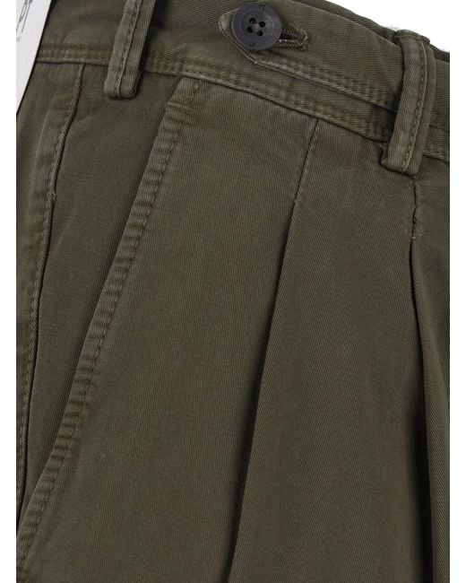 PT Torino Green Pants With Side Pockets And Straight Hem for men