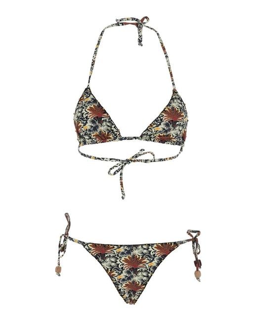 Anjuna White Reversible Bikini With Crochet Trim
