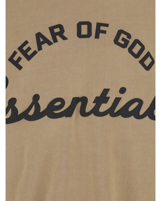 Fear Of God Natural Crewneck Sweatshirt With Dropped Shoulders And Maxi for men
