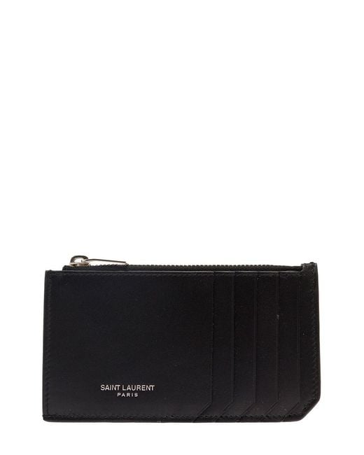 Saint Laurent Black Card Holder Accessories for men
