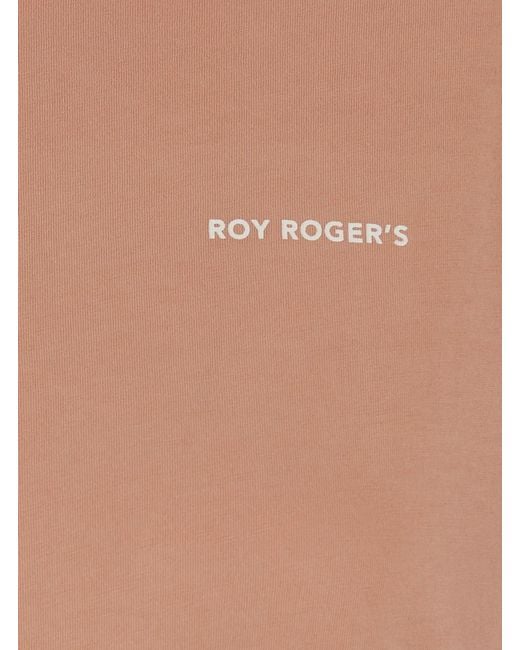 Roy Rogers Pink T-Shirt With Printed Logo On The Front