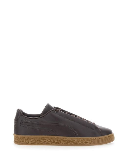 PUMA Brown Sneakers Suede Modern Lth With A Suede Upper And Rubber Sol for men