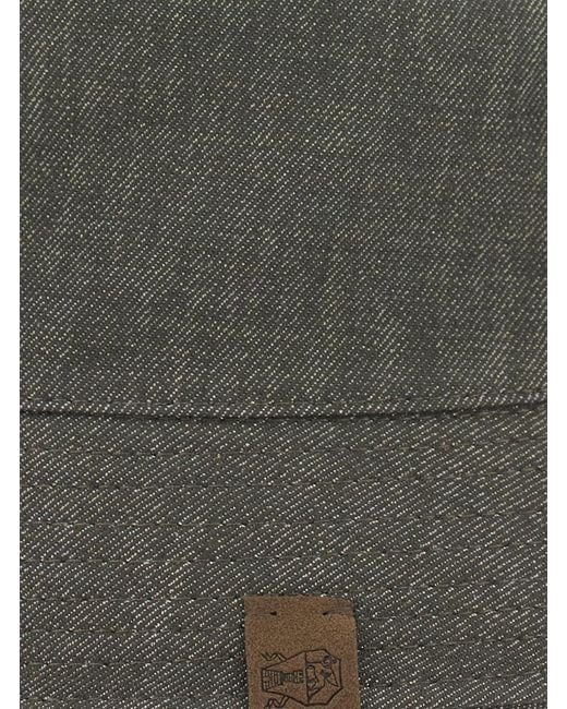 Brunello Cucinelli Gray Hat Cotton Blend