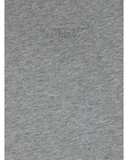Autry Gray Neoprene Hoodie With Dropped Shoulders for men