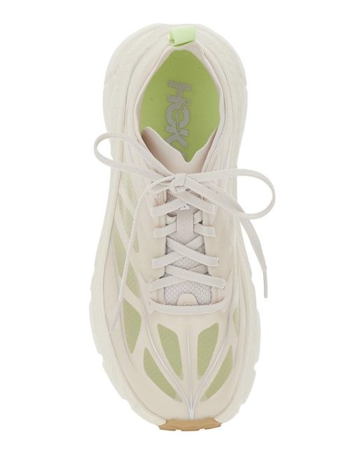 Sneaker 'Mafate Speed 4 Lite' Low Top Con Inserti di Hoka One One in White
