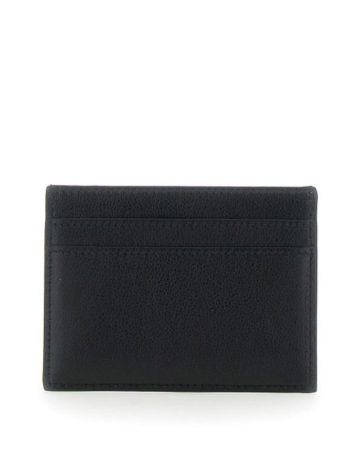 Balenciaga Black 'Monaco' Card Holder With Logo Plaque On The Front In for men