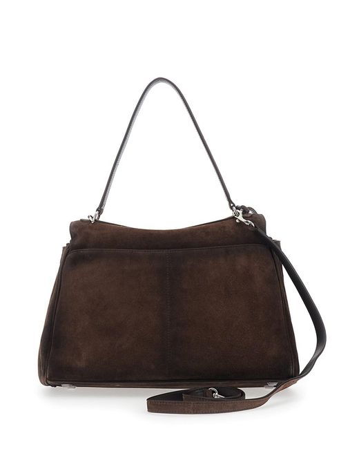 Balenciaga Black 'Rodeo Medium' Shoulder Bag With Removable Shoulder Strap