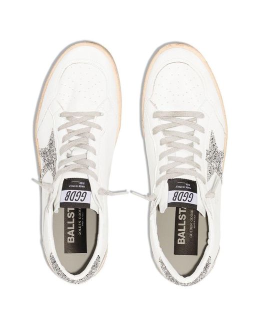 Golden Goose Deluxe Brand White Leather Ball Star Sneaker For