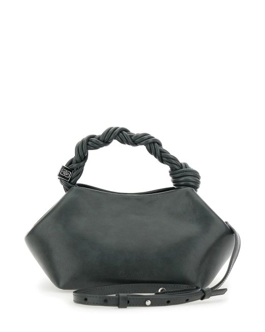 Ganni Black 'Bou' Handbag With Adjustable And Removable Shoulder Strap