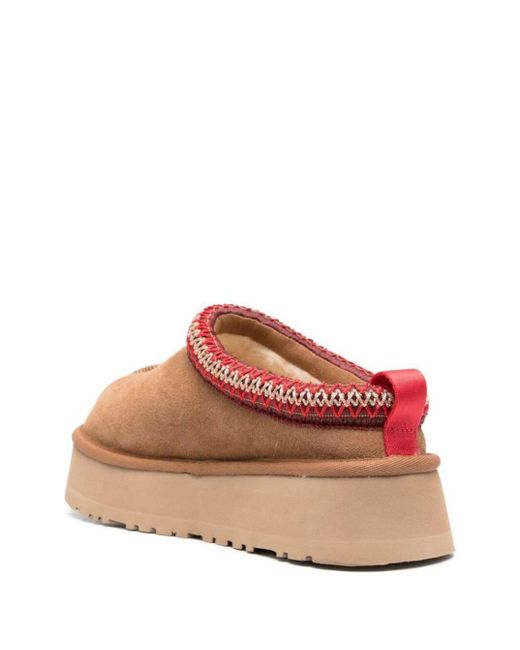 Ugg Brown Slipper With Logo Embroidery