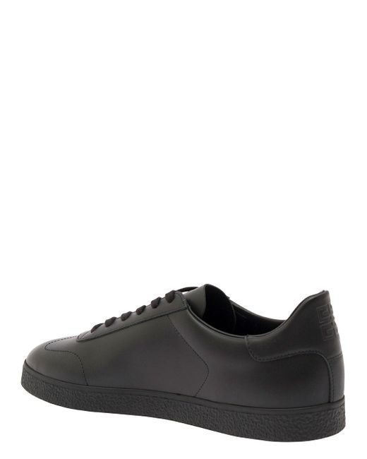 Givenchy Black Low Top Sneakers With Logo Lettering Detail for men