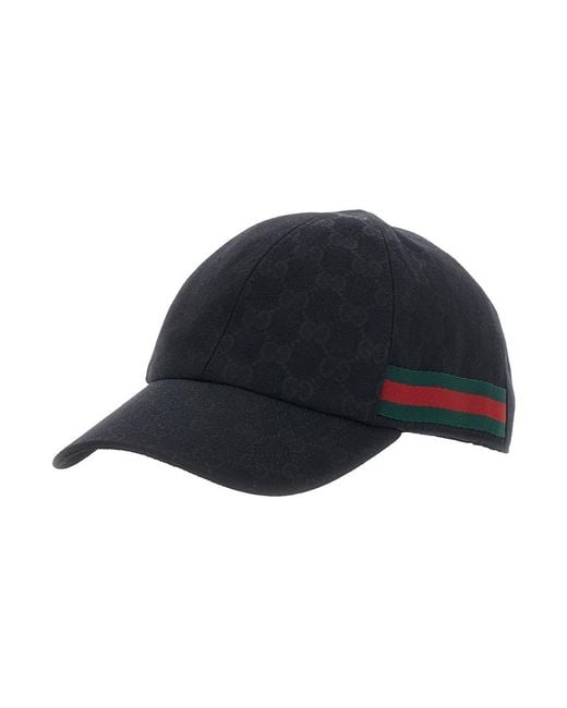 Gucci Blue Gg + Web Baseball for men