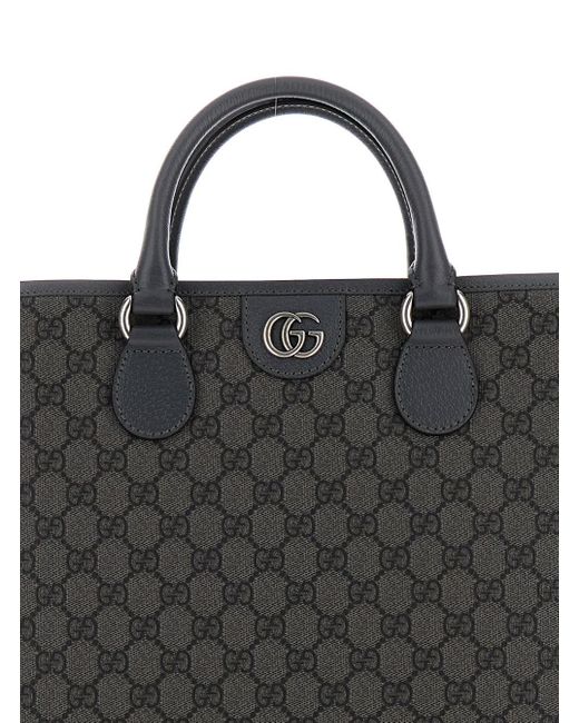 Gucci Black 'Ophidia Gg Media' And Tote Bag for men