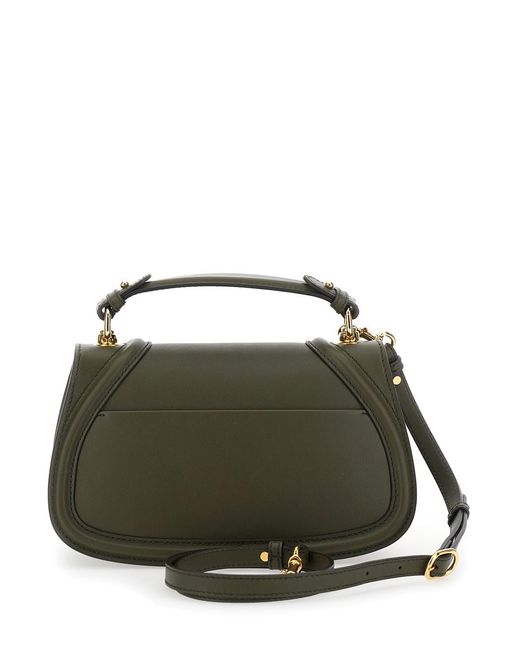 Gucci Green 'Blondie' Handbag With Gg Logo Plaque On The Front