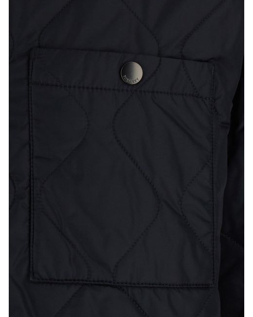 Burberry Blue 'Brighton' Jacket With Quilted Motif And Reversible Design for men