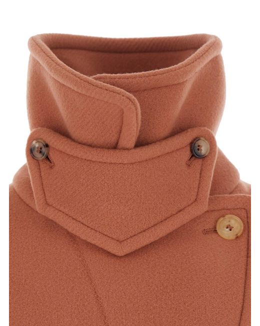 Chloé Orange Jacket Short Wool-Blend