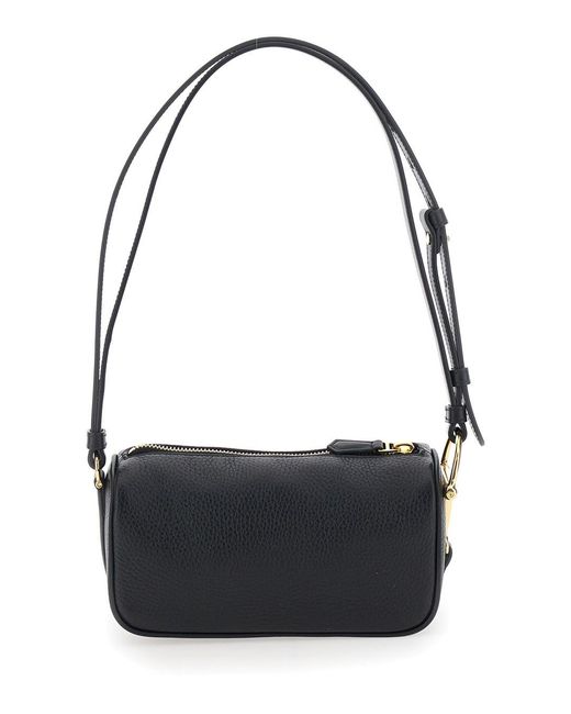 Borsa Mini 'Half Horsebit' Con Mezzo Morsetto E Tracolla Regolab di Gucci in Black