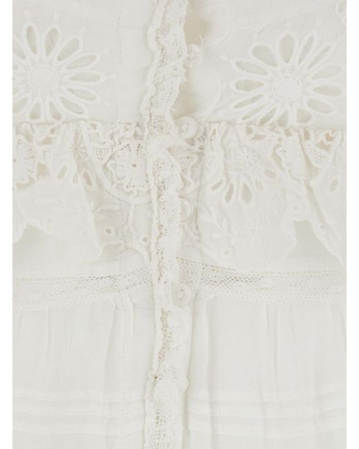 Isabel Marant White Marant Étoile Paule Lace Dress