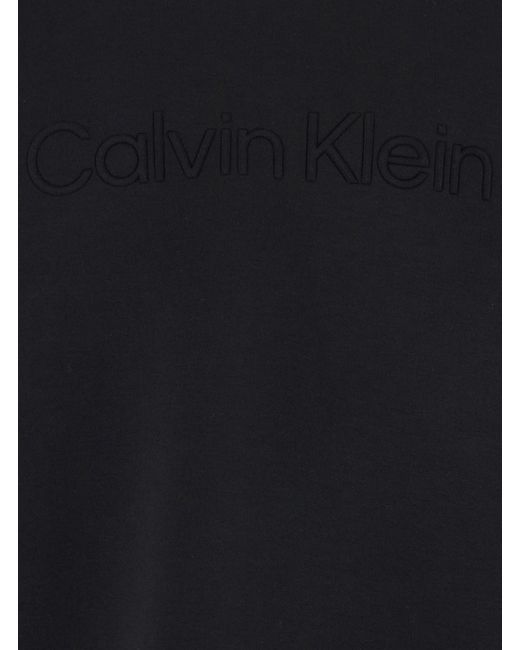 Calvin Klein Blue Crewneck Sweatshirt Tech Fabric for men