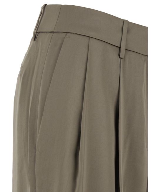 MICHAEL Michael Kors Brown Wide Leg Tech Fabric Pants