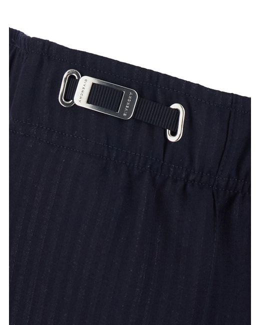 Givenchy Blue Trousers With Elasticated Waist for men