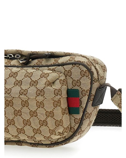 Gucci Natural Pouch With All-Over Gg Motif for men
