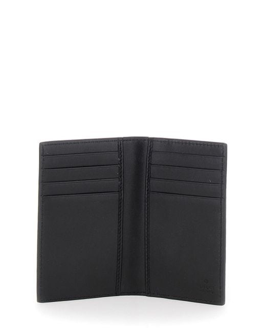 Gucci Gray 'Jumbo' Card Holder With Maxi Double G Logo On The Front In for men