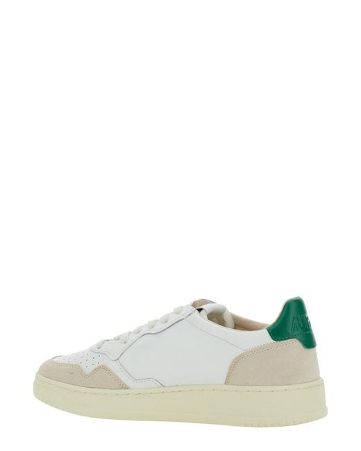 Autry White Low Top Sneakers Medalist Leather for men