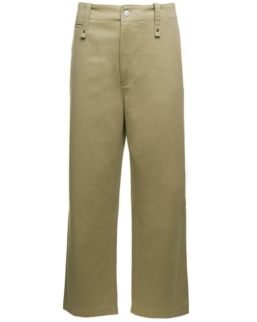 Burberry Green Wide-Leg Pants for men