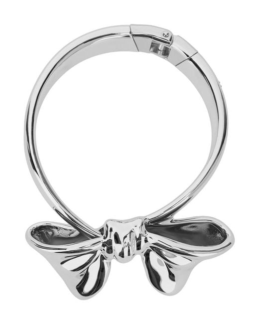 YVMIN Gray Large Bowknot Choker Necklace With Knot Detail