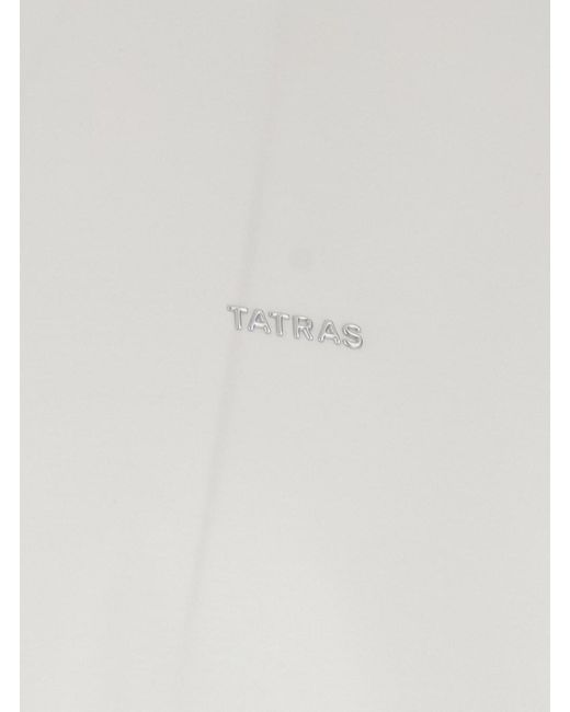 Tatras White T-Shirt 'Selo Logo Metallo' With Metallic Logo On The Fro for men