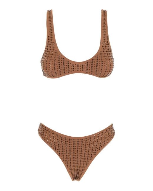 VENUJA White Bikini With Stud Embellishments
