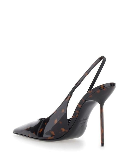 Paris Texas Black Lidia Slingback 105 High-Heeled Shoes