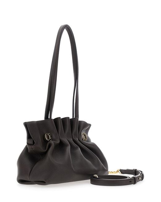 Ferragamo Black Soft Bag S